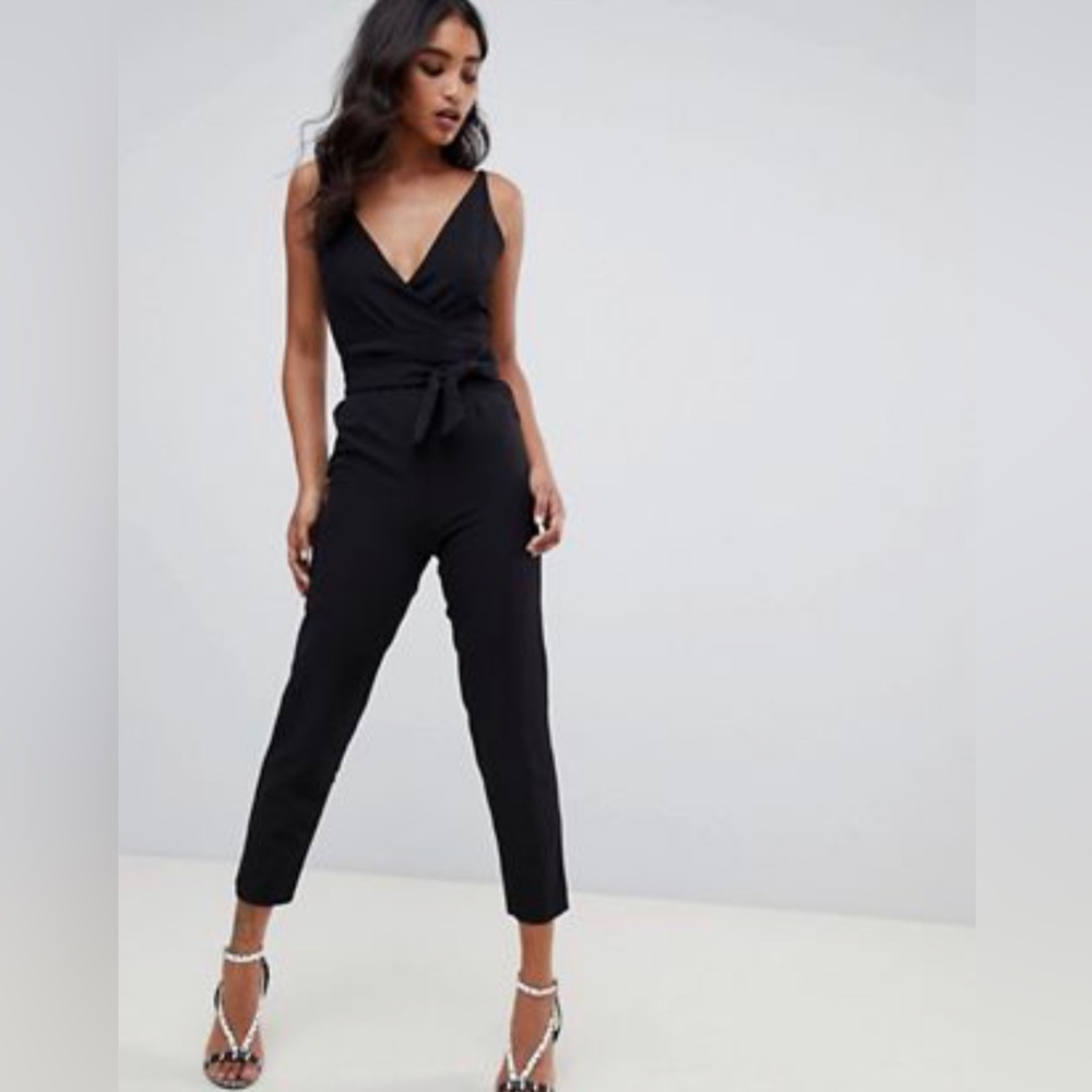 ASOS Black tie jumpsuit